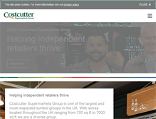 Tablet Screenshot of costcuttersupermarketsgroup.com
